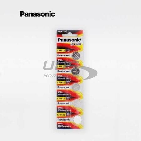 Panasonic Panasonic:Panasonic CR1616 3V Lithium Battery, PK 5 Pan-CR1616